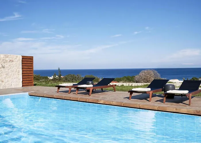 Luxury Rhodes Amina Sea View Private Swimming Pool 3 Bedrooms Kalithea