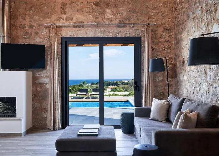 Luxury Rhodes Amina Sea View Private Swimming Pool עיר רודוס