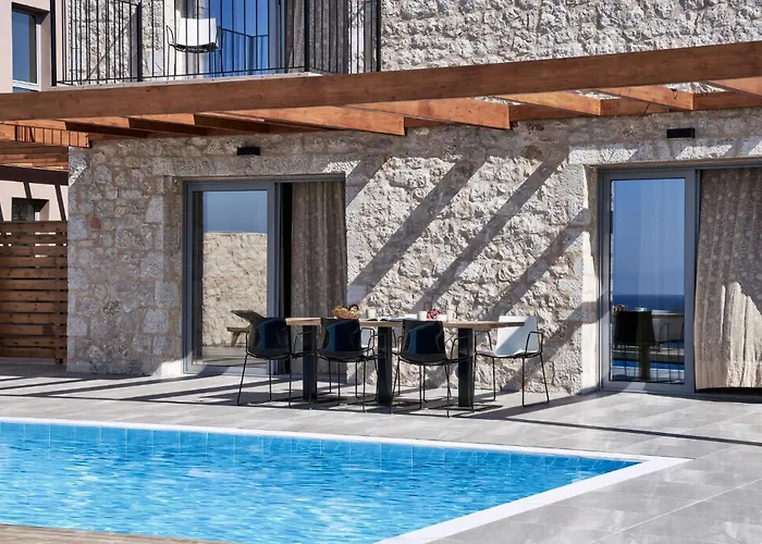 Luxury Rhodes Amina Sea View Private Swimming Pool וילה